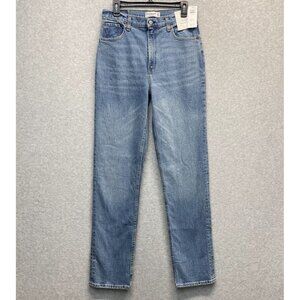 Abercrombie & Fitch The 90s Straight Jeans Womens 29 8XL Ultra High Rise Blue